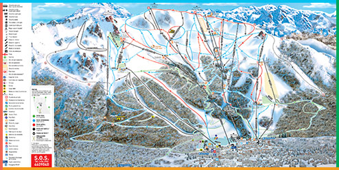 Pistas y Medios de Elevacin en Cerro Catedral, Bariloche